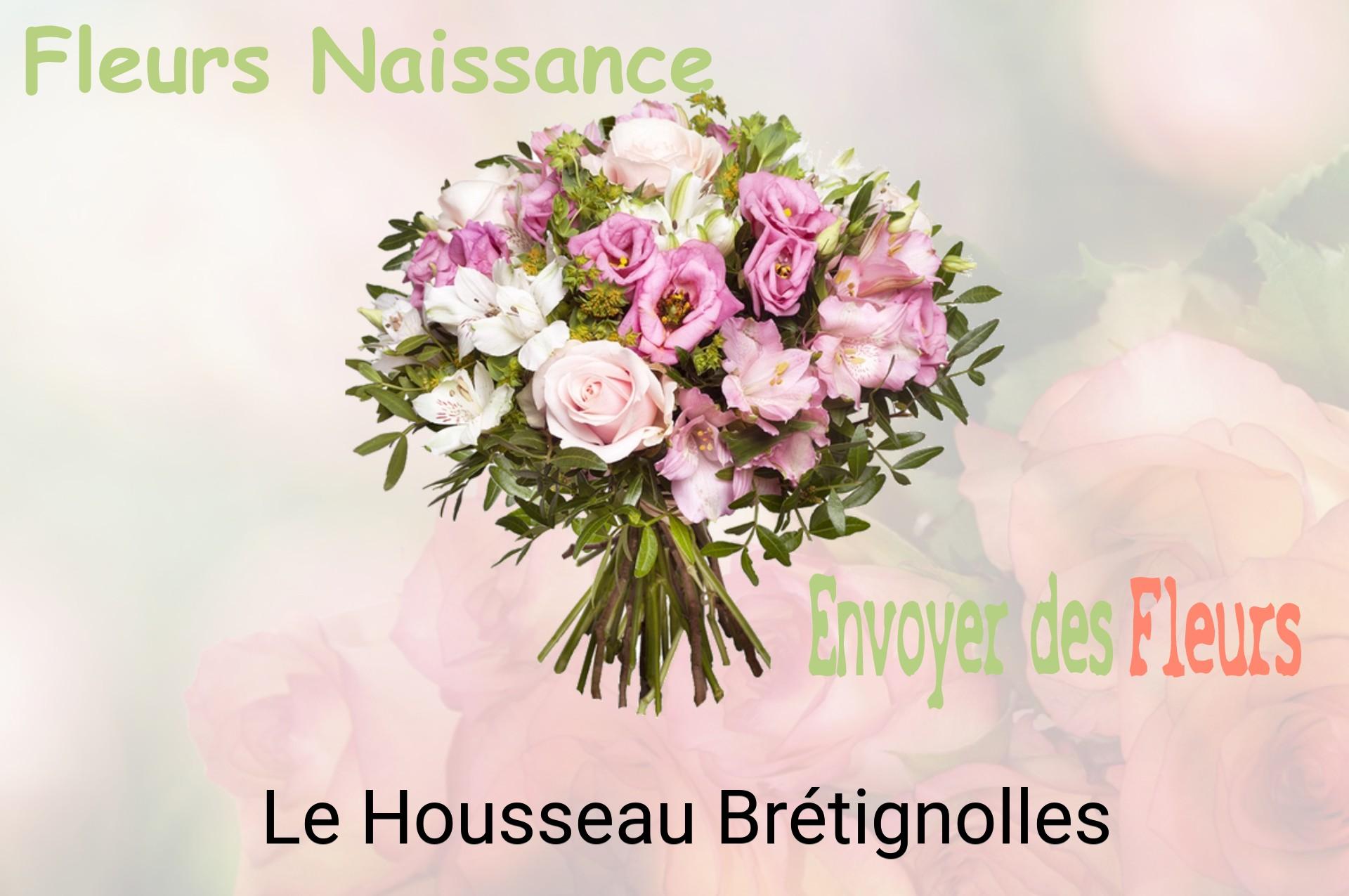 Bouquet de fleurs de naissance livré à Le Housseau-Brétignolles